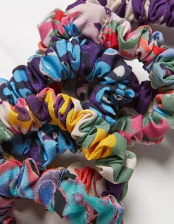 Women FatFace View All|5 Pack Art Club Scrunchies