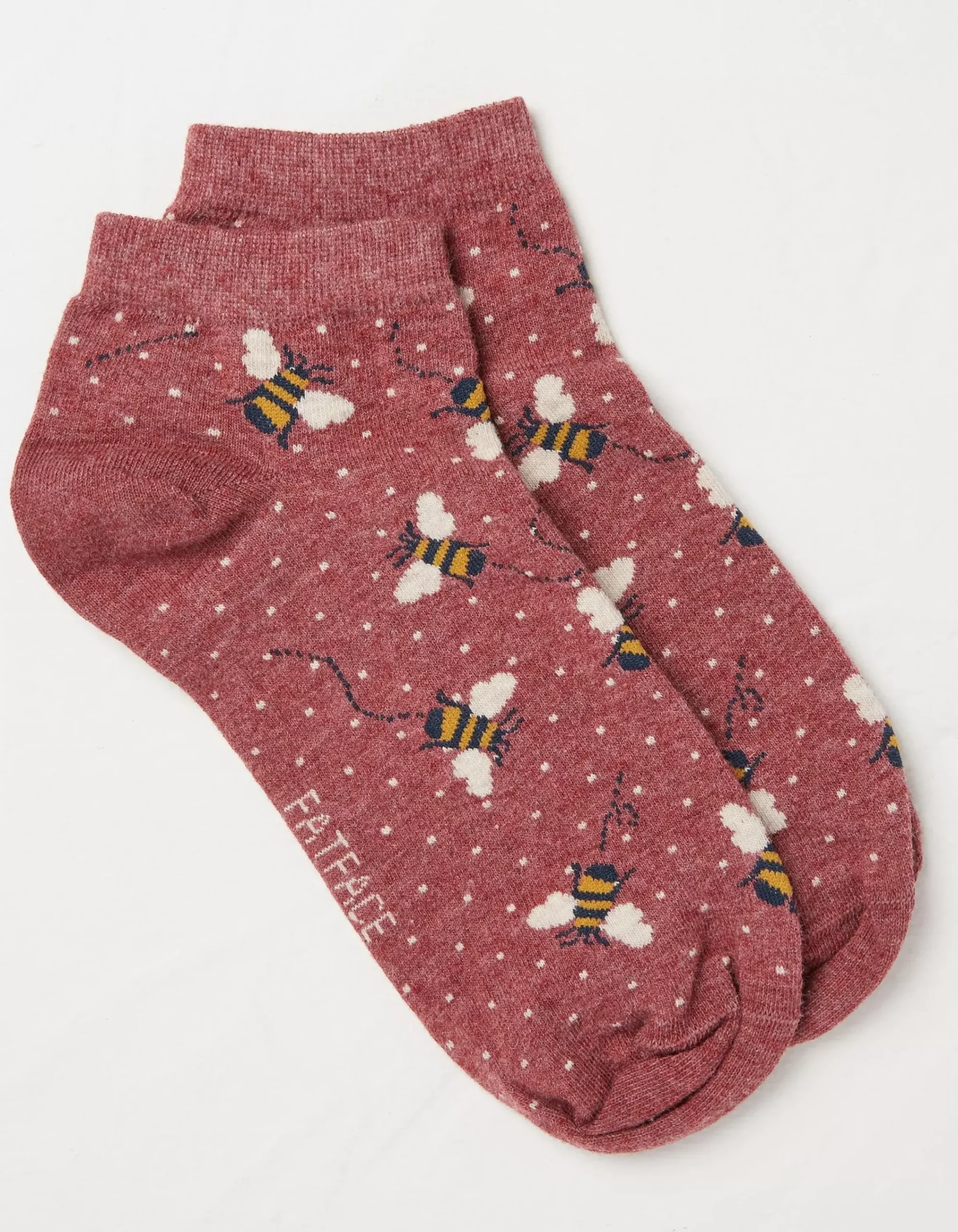 Women FatFace View All|1 Pack Bee Spot Trainer Socks