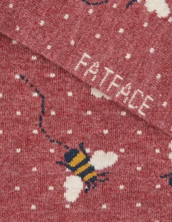 Women FatFace View All|1 Pack Bee Spot Trainer Socks