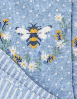 Women FatFace View All|1 Pack Bee Wreath Socks
