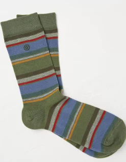 Men FatFace View All|1 Pack Christian Multi Stripe Socks