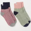 Women FatFace View All|2 Pack Colourblock Outdoor Boot Socks