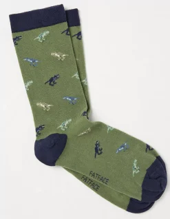 Men FatFace View All|1 Pack Dinosaur Socks
