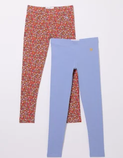 Girls FatFace View All|2 Pack Ditsy Floral Leggings
