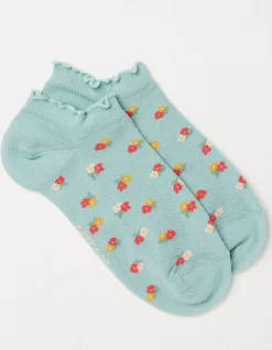 Women FatFace View All|1 Pack Ditsy Floral Trainer Socks