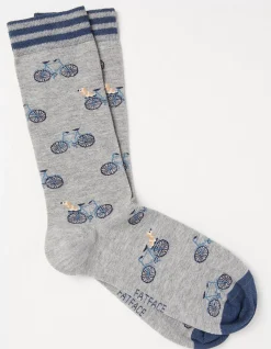 Men FatFace View All|1 Pack Dogs On Bikes Socks
