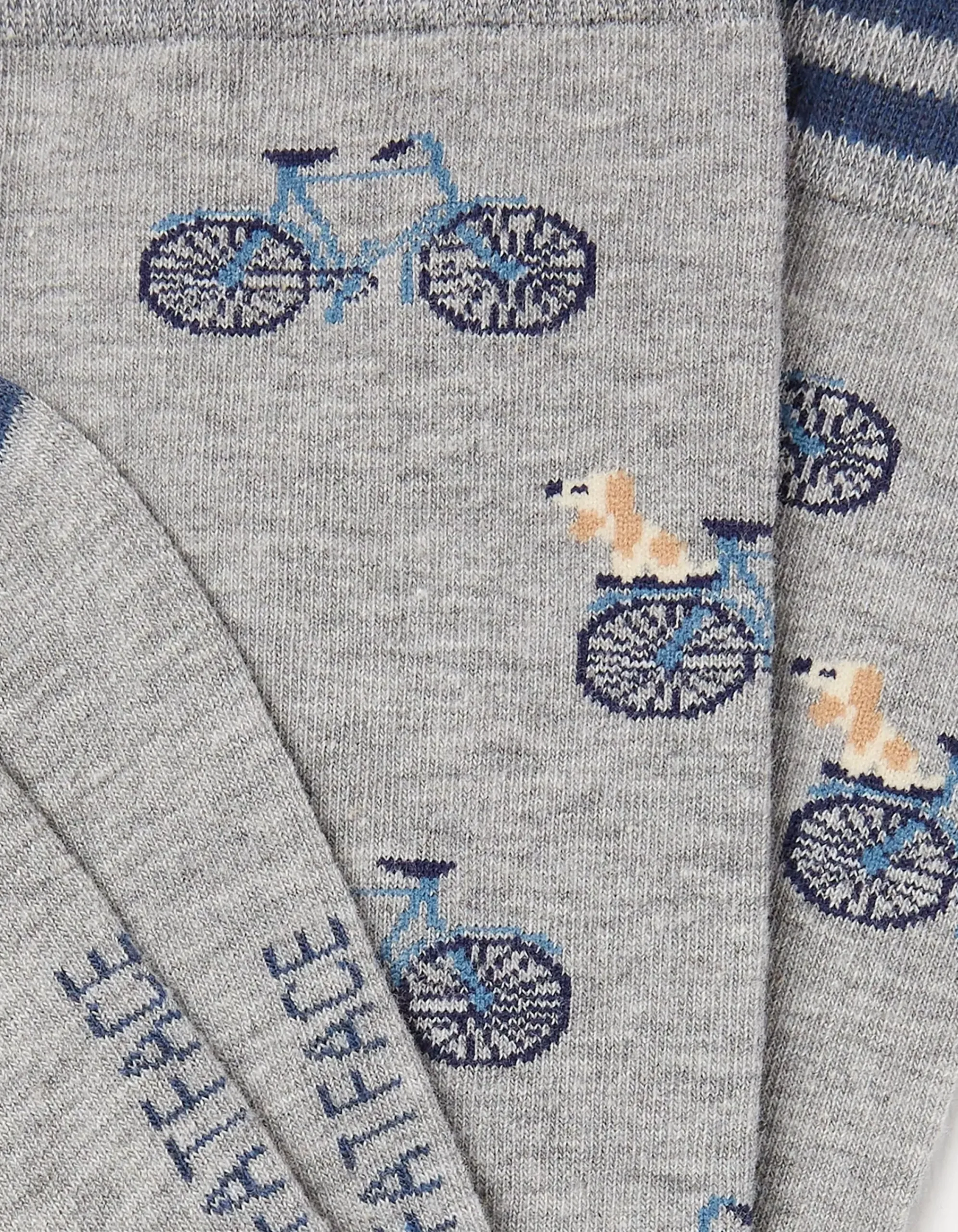 Men FatFace View All|1 Pack Dogs On Bikes Socks