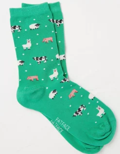 Women FatFace View All|1 Pack Farm Animal Socks