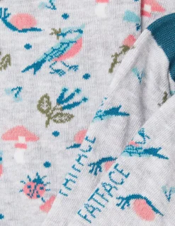 Women FatFace View All|1 Pack Floral Bird Socks