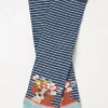 Women FatFace View All|1 Pack Floral Dog Stripe Socks