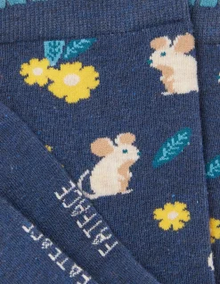 Women FatFace View All|1 Pack Floral Mouse Socks