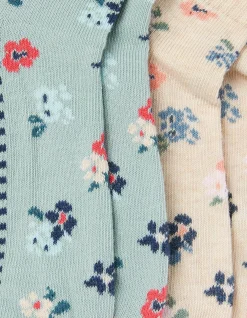 Women FatFace View All|2 Pack Floral Outdoor Boot Socks
