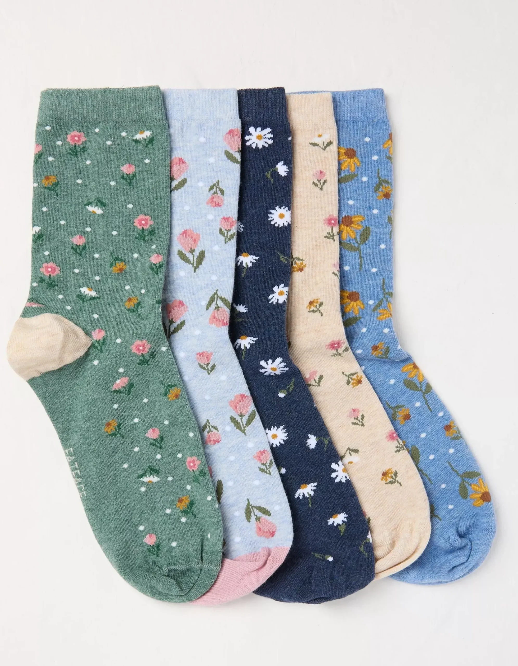 Women FatFace View All|5 Pack Floral Socks