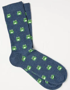 Men FatFace View All|1 Pack Frog Socks