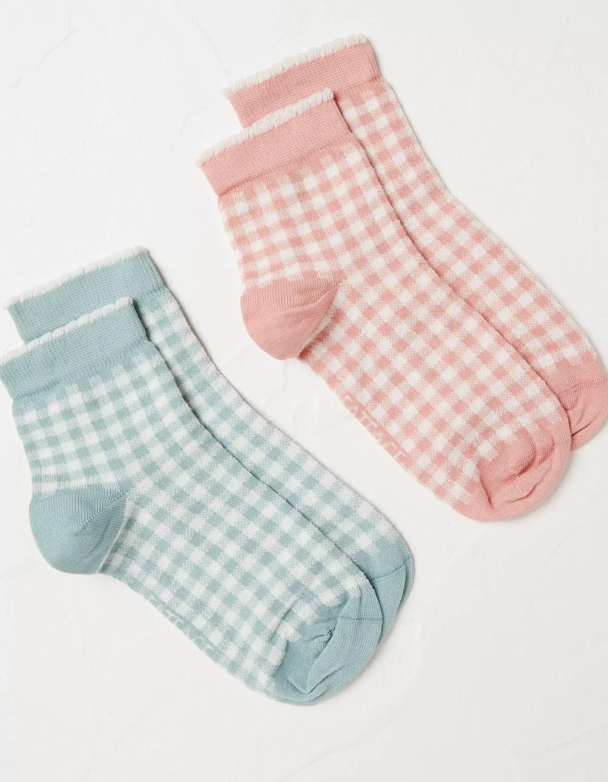 Women FatFace View All|2 Pack Gingham Socks