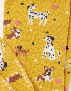 Women FatFace View All|1 Pack Happy Dogs Socks
