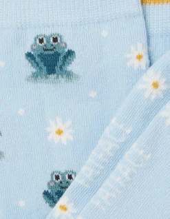 Women FatFace View All|1 Pack Lily Pad Frog Socks