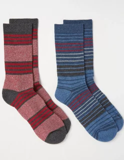 Men FatFace View All|2 Pack Long Outdoor Socks
