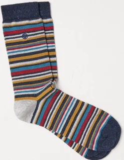 Men FatFace View All|1 Pack Max Multi Stripe Socks