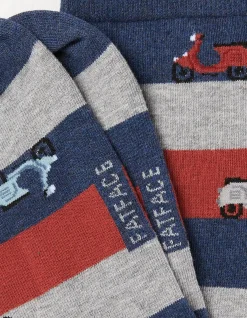 Men FatFace View All|1 Pack Moped Stripe Socks