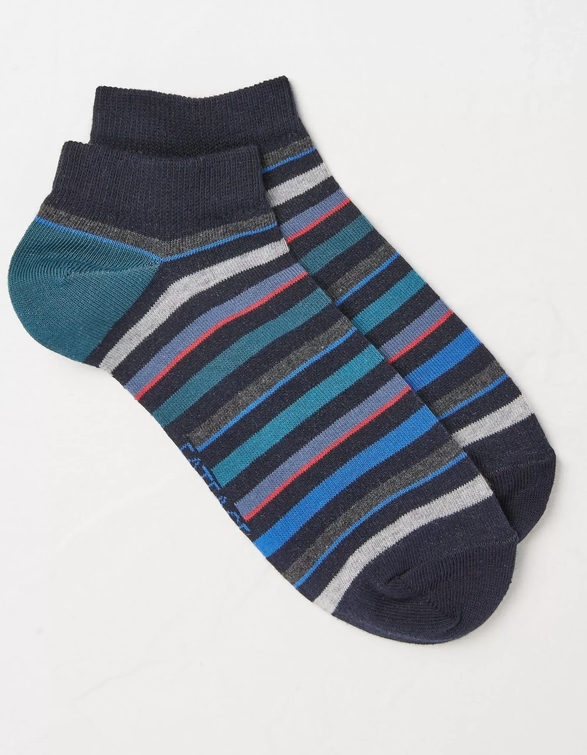 Men FatFace View All|1 Pack Oscar Stripe Trainer Socks