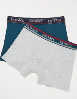 Men FatFace View All|2 Pack Plain Boxers