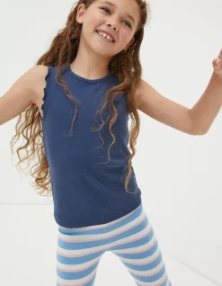 Girls FatFace View All|3 Pack Rib Jersey Vests