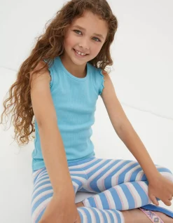 Girls FatFace View All|3 Pack Rib Jersey Vests
