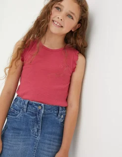 Girls FatFace View All|3 Pack Rib Jersey Vests