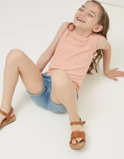 Girls FatFace View All|3 Pack Rib Jersey Vests
