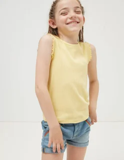 Girls FatFace View All|3 Pack Rib Jersey Vests