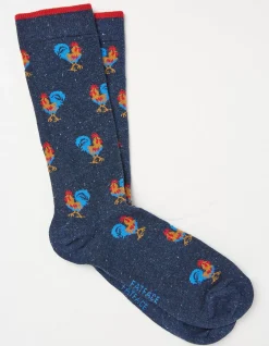 Men FatFace View All|1 Pack Rooster Socks