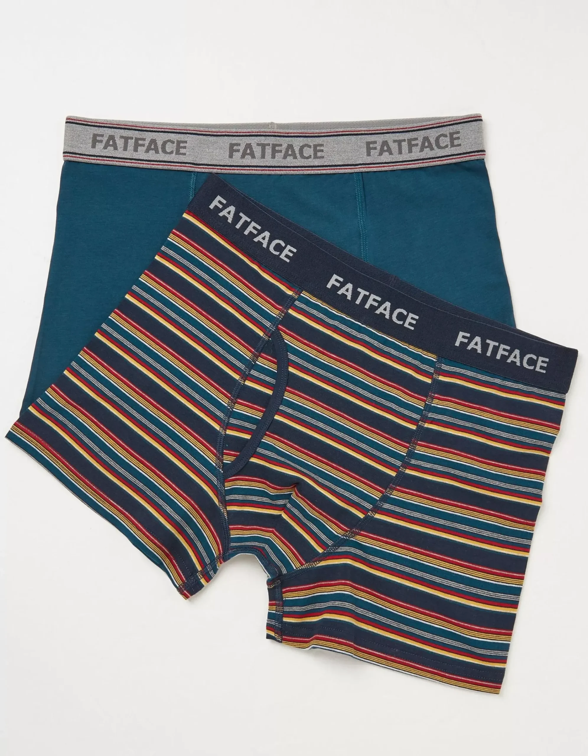 Men FatFace View All|2 Pack Salcombe Stripe Boxers
