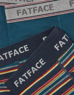 Men FatFace View All|2 Pack Salcombe Stripe Boxers