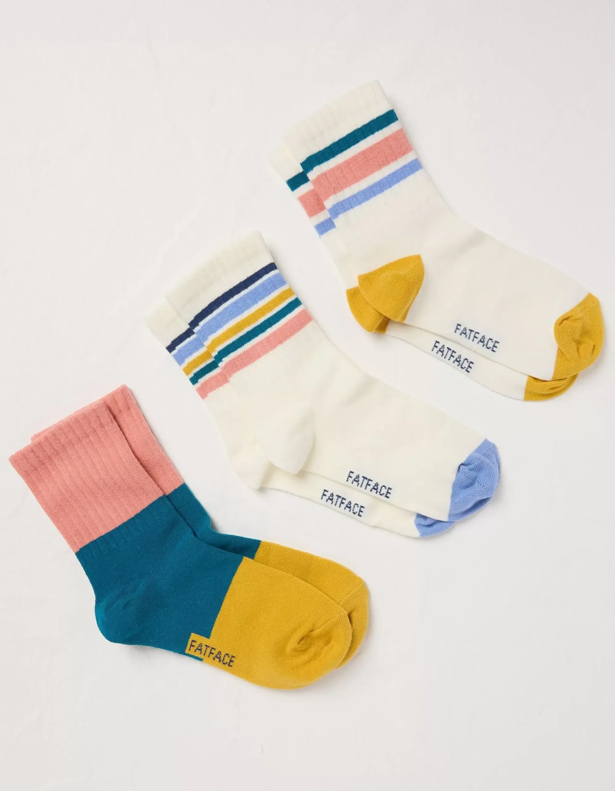 Kids FatFace View All|3 Pack Sport Socks