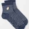 Women FatFace View All|1 Pack Stripe Lemon Socks