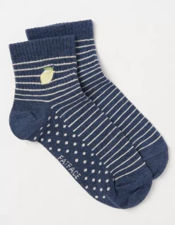 Women FatFace View All|1 Pack Stripe Lemon Socks