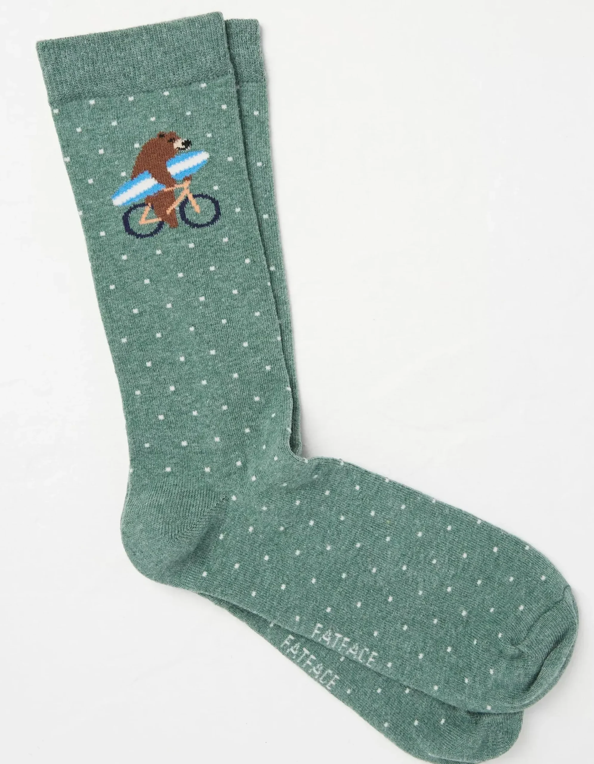 Men FatFace View All|1 Pack Surfing Bear Bike Socks