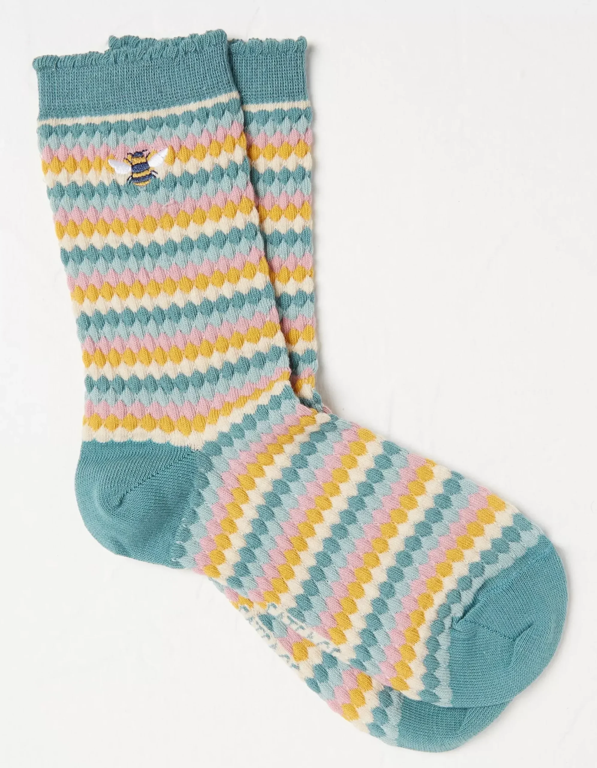 Women FatFace View All|1 Pack Textured Bee Socks