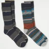 Men FatFace View All|2 Pack Thermal Stripe Boot Socks