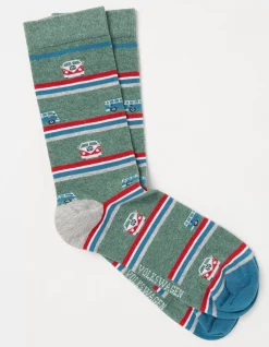 Men FatFace View All|1 Pack Vw Camper Stripe Socks