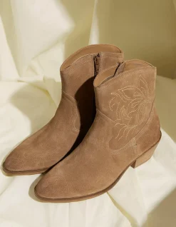 Women FatFace View All|Abilene Western Ankle Embroidered Boot