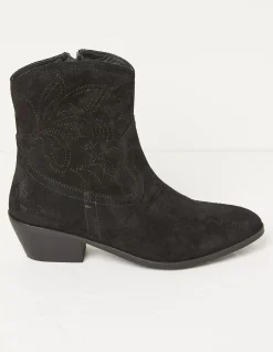 Women FatFace View All|Abilene Western Embroidered Ankle Boot