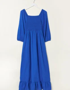 Women FatFace Dresses|Adele Shirred Midi Dress