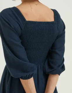 Women FatFace Dresses|Adele Shirred Midi Dress