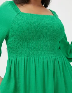 Women FatFace Dresses|Adele Shirred Midi Dress