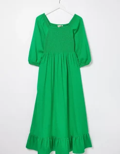 Women FatFace Dresses|Adele Shirred Midi Dress