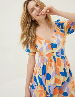 Women FatFace Dresses|Aideen Stencil Floral Dress