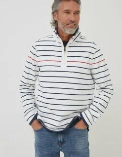 Men FatFace Sweatshirts & Hoodies|Airlie Breton Pop Stripe Sweatshirt
