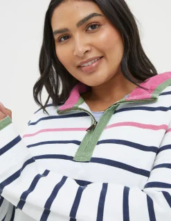 Women FatFace View All|Airlie Breton Stripe Sweatshirt